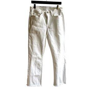 Velvet Women's Straight Leg White Jeans - High Rise Size 25